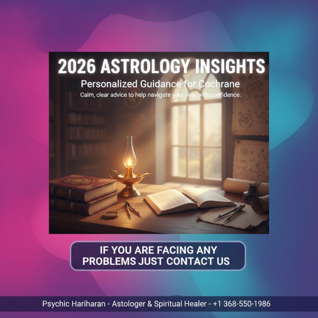 What to Expect From 2026 Vedic Astrology Predictions in Cochrane? 2026 vedic astrology predictions books and lamp in Cochrane