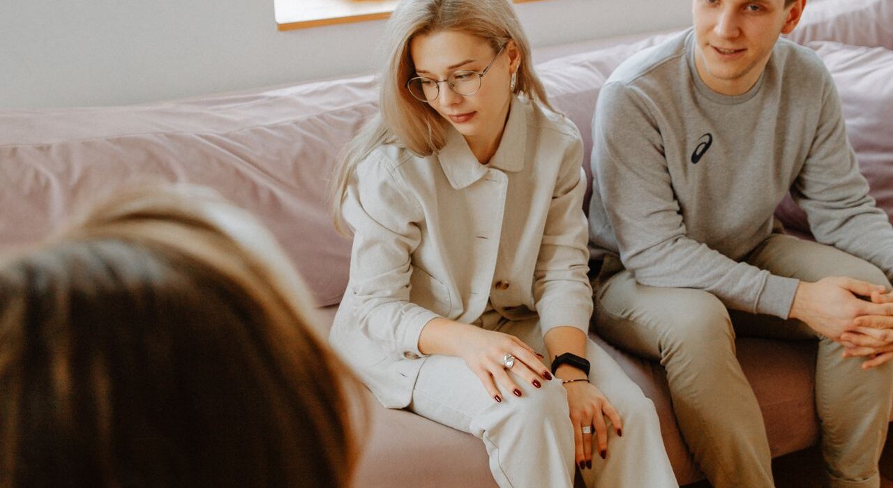 Couple in a calm consultation — Divorce Consultation guidance by Psychic Hariharan in Calgary
