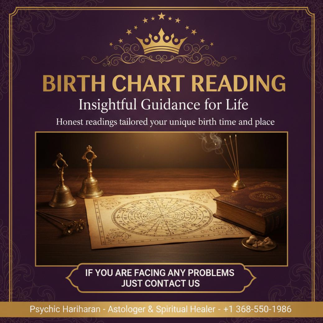 What to Expect From a Birth Chart Reading in Medicine Hat Detailed birth chart reading setup with Vedic astrology tools in Medicine Hat