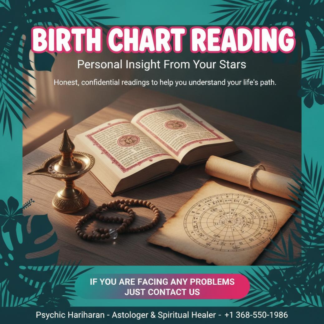 How Birth Chart Reading in Medicine Hat Can Provide Clarity Birth chart reading setup with traditional astrology tools in Medicine Hat