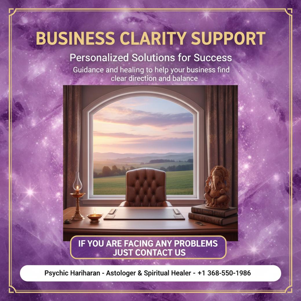 Vedic astrology and business problem solution setup in High River calm space