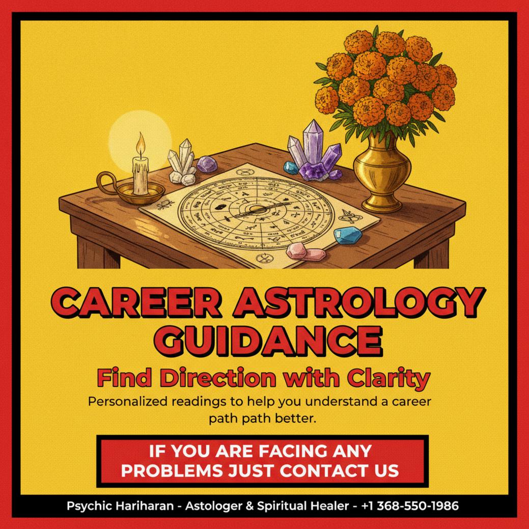 Career astrology guidance setup with birth chart in Okotoks ambient light