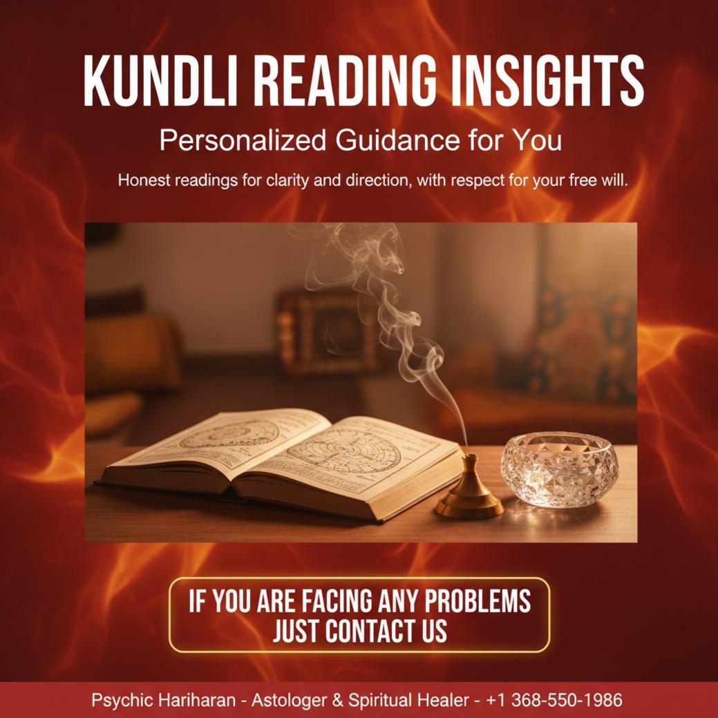 Kundli reading setup with Vedic charts in Cochrane, Alberta