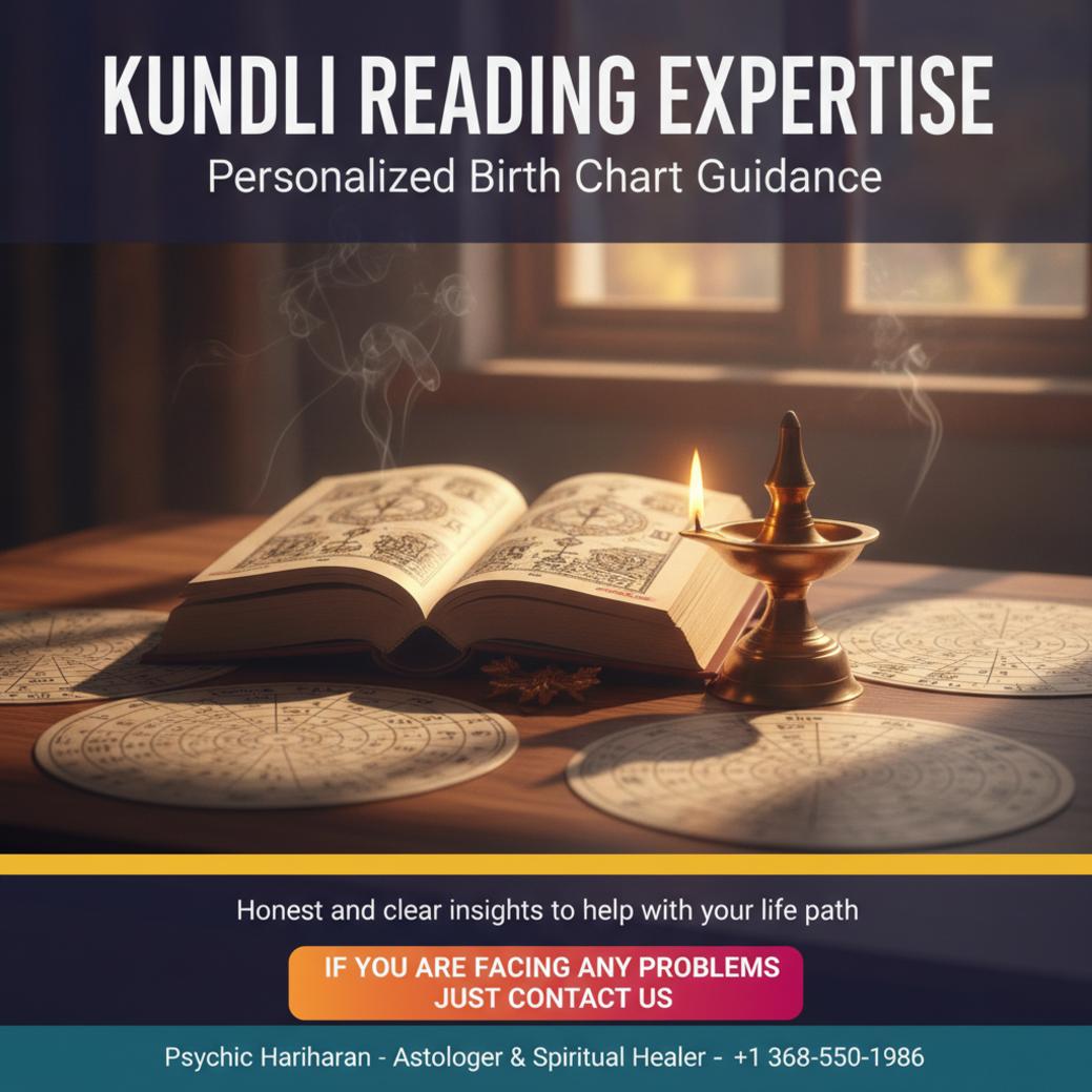 What To Expect From Kundli Reading in Okotoks? Kundli reading charts and Vedic astrology setup in Okotoks serene setting