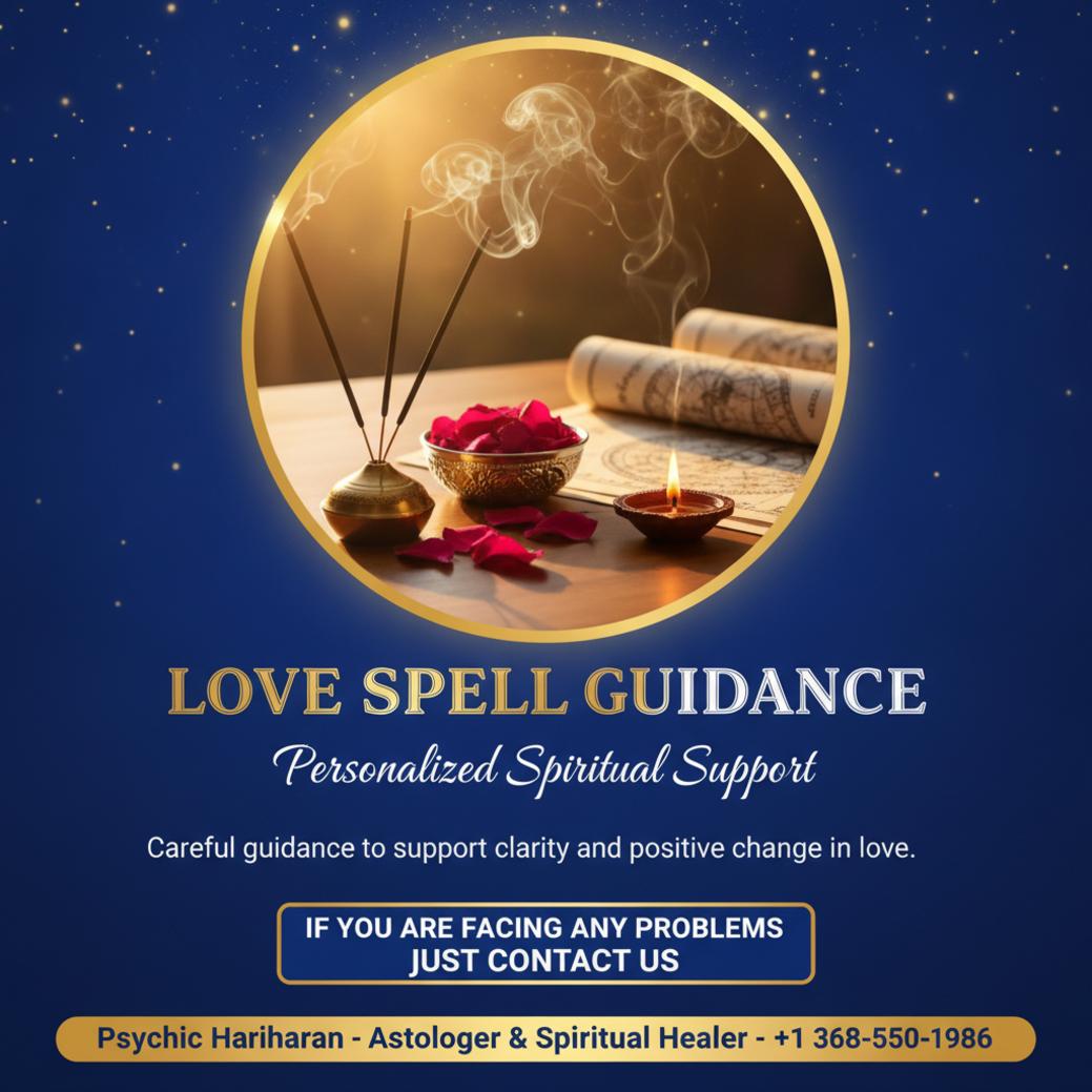 How Love Spell Guidance Can Help in High River, AB Love spell guidance altar with Vedic astrology charts in High River