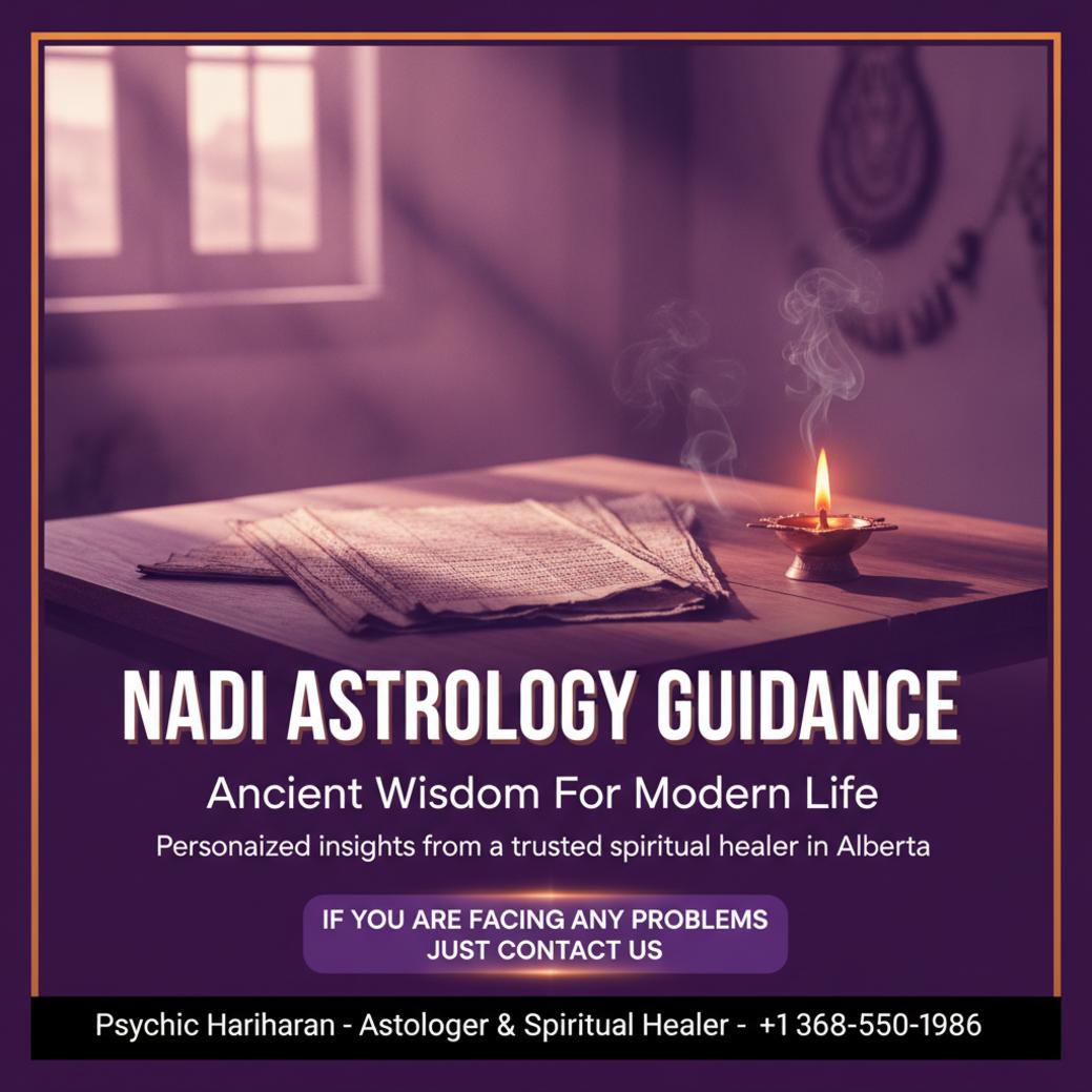 How Nadi Astrology in Alberta Can Guide Your Path Nadi astrology palm leaf manuscripts on wooden table Alberta