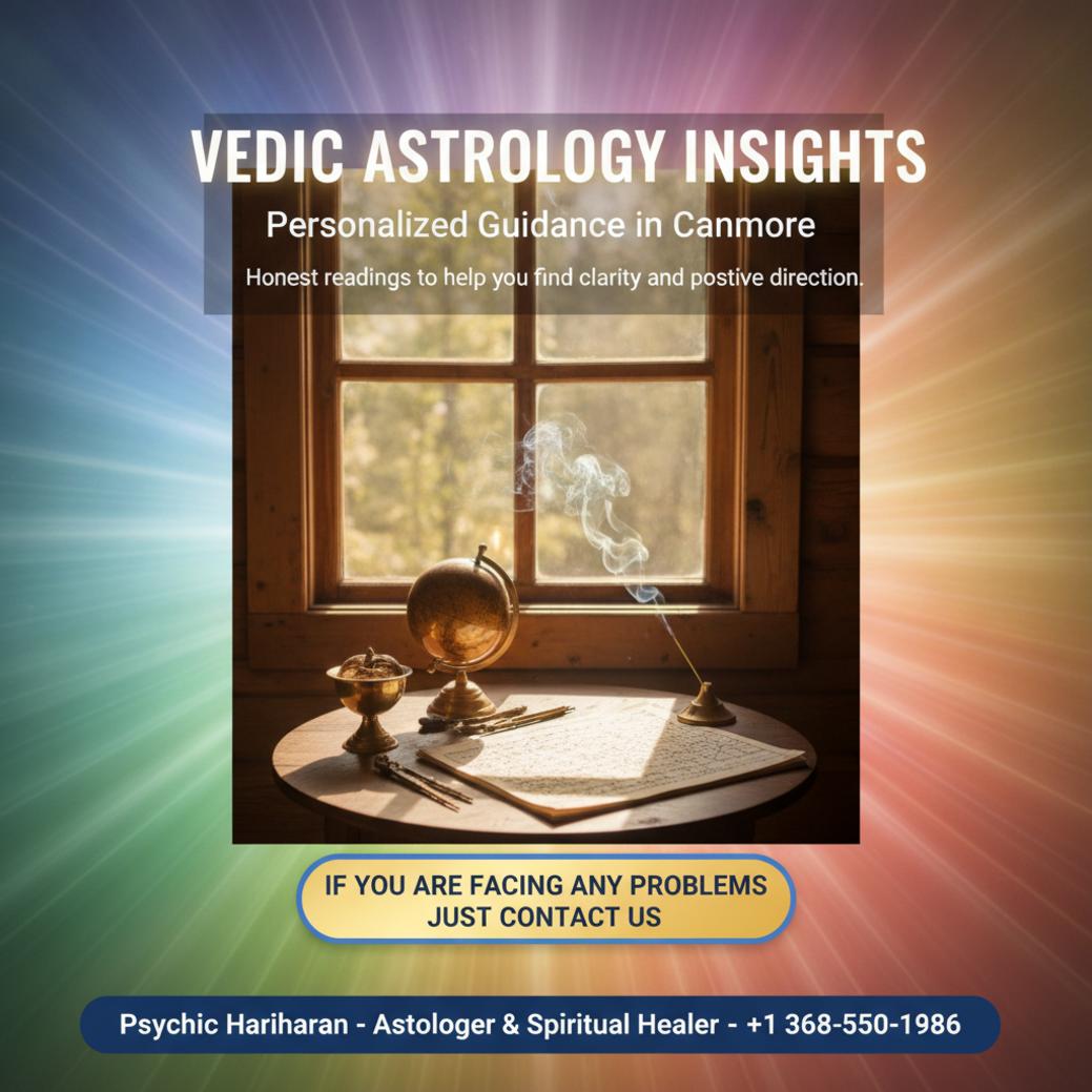 How Vedic Astrology in Canmore Can Guide Your Next Step Vedic astrology tools and kundli chart in Canmore cabin setting